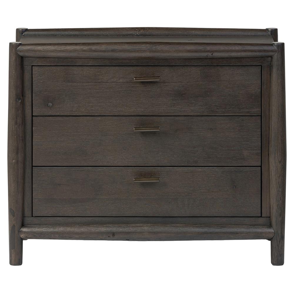Genesis Rustic Lodge Smoked Black Oak Nightstand|