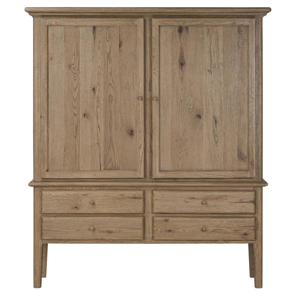 Whitney Rustic Lodge Brown Oak Cabinet|