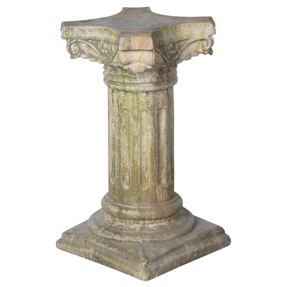 Clementine French Country Antique Classic Garden Plinth Pedestal - 24"|