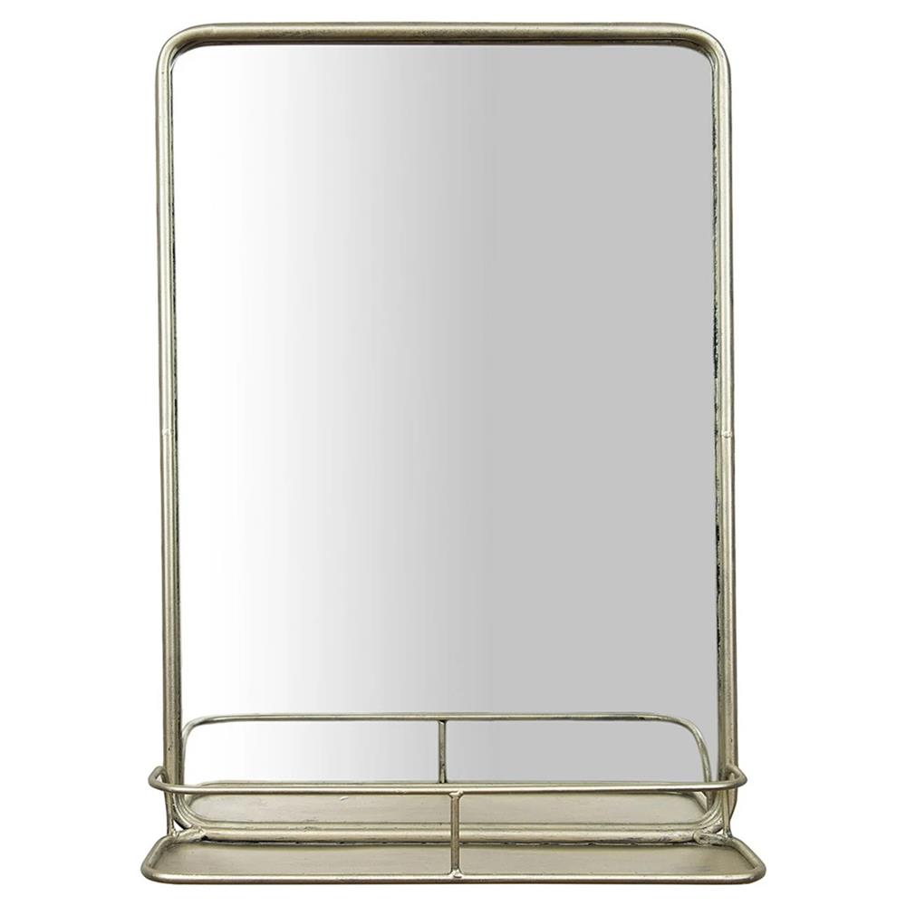 Beauden Modern Classic Antique Nickel Wall Mirror|