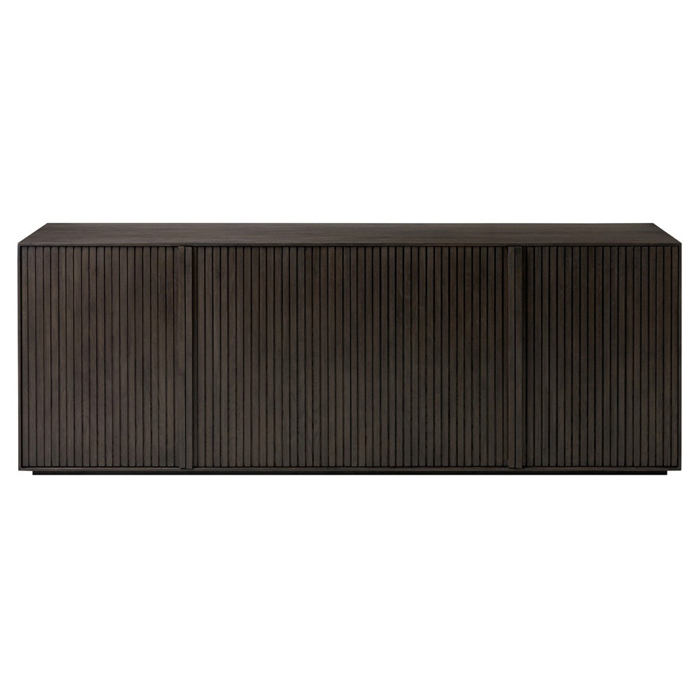 Lana Rustic Lodge Black Oak Wood Sideboard|