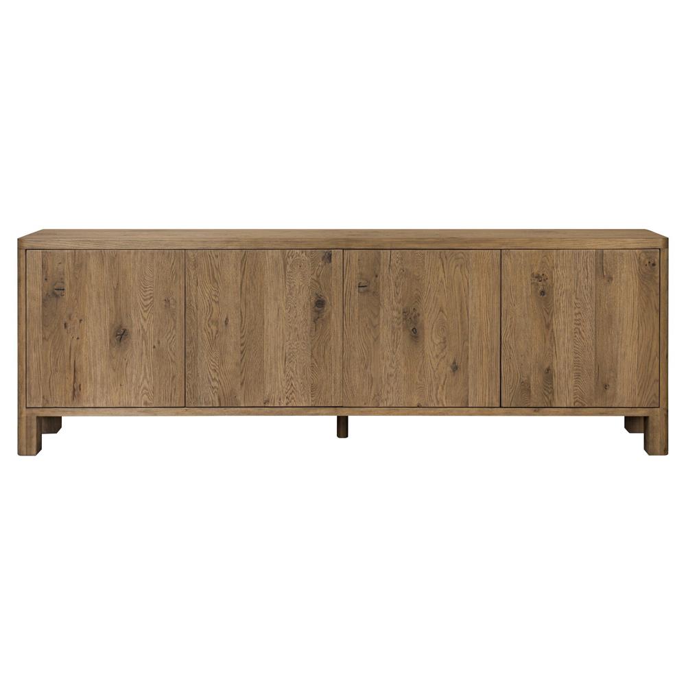 Slade Rustic Lodge Brown Oak Media Cabinet - 94"|