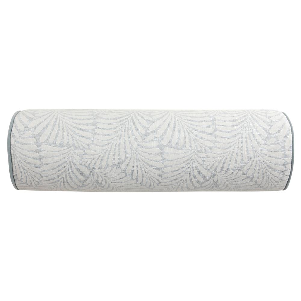 Finn French Light Blue Botanical Indoor Outdoor Bolster Pillow - 8x25|