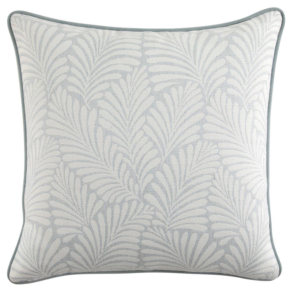 Finn French Light Blue Botanical Indoor Outdoor Throw Pillow - 20x20|