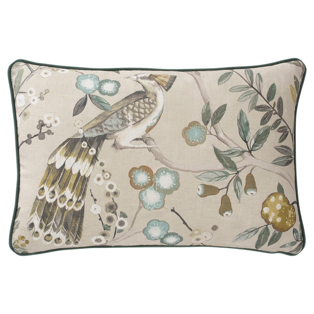 Surrey Natural Bloom Lumbar Pillow - 15x23|