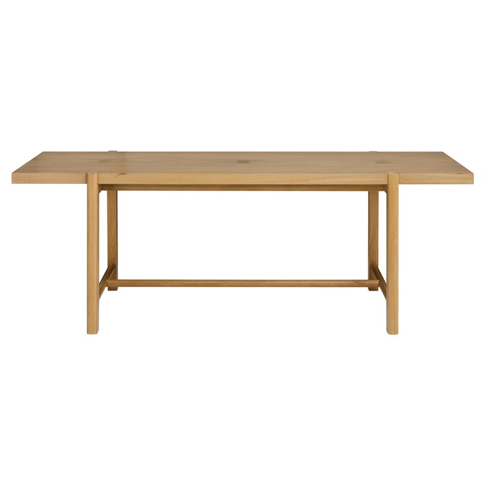 Aviva Coastal Beach Oak Wood Dining Table - 86"|