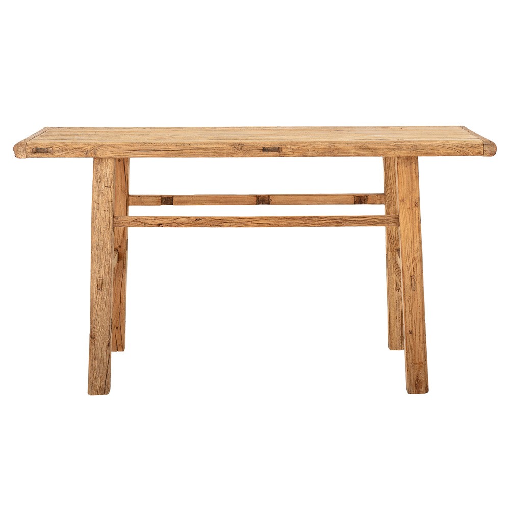 Esther Coastal Beach Reclaimed Wood Console Table Long (53 - 75