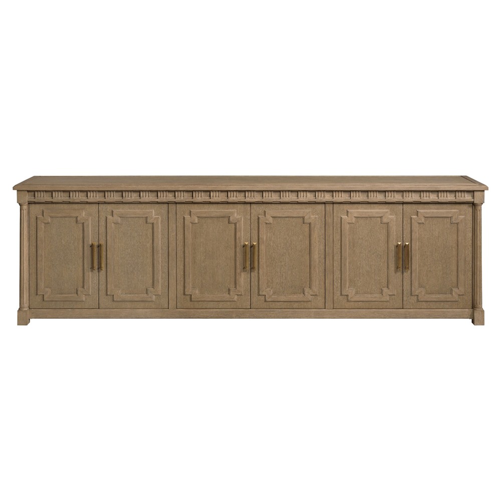 Wilshire French Country Vintage Brown Oak Media Cabinet - 110
