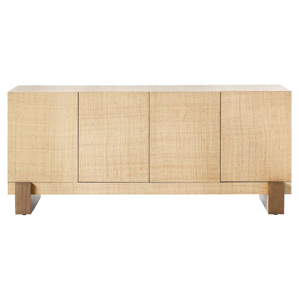 Sienna Modern Classic Beige Raffia Sideboard|