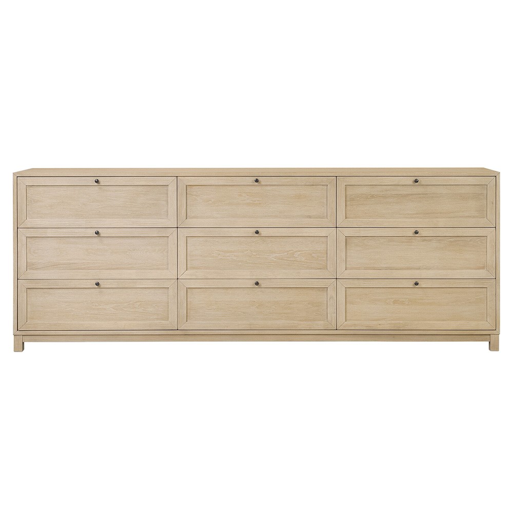 Clarence Modern Classic Light Brown Oak Dresser|