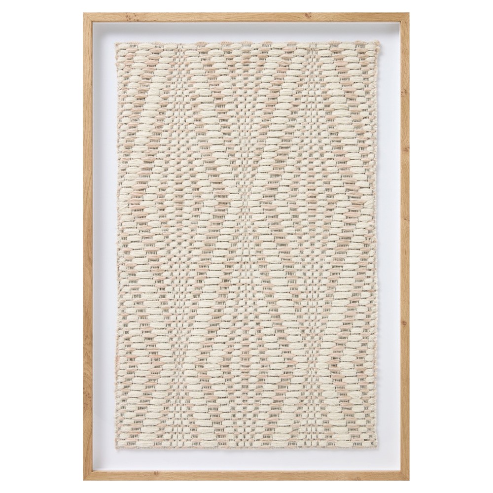 Lorwyn Beige Textile Framed Wall Art - 3'7"x2'6"|