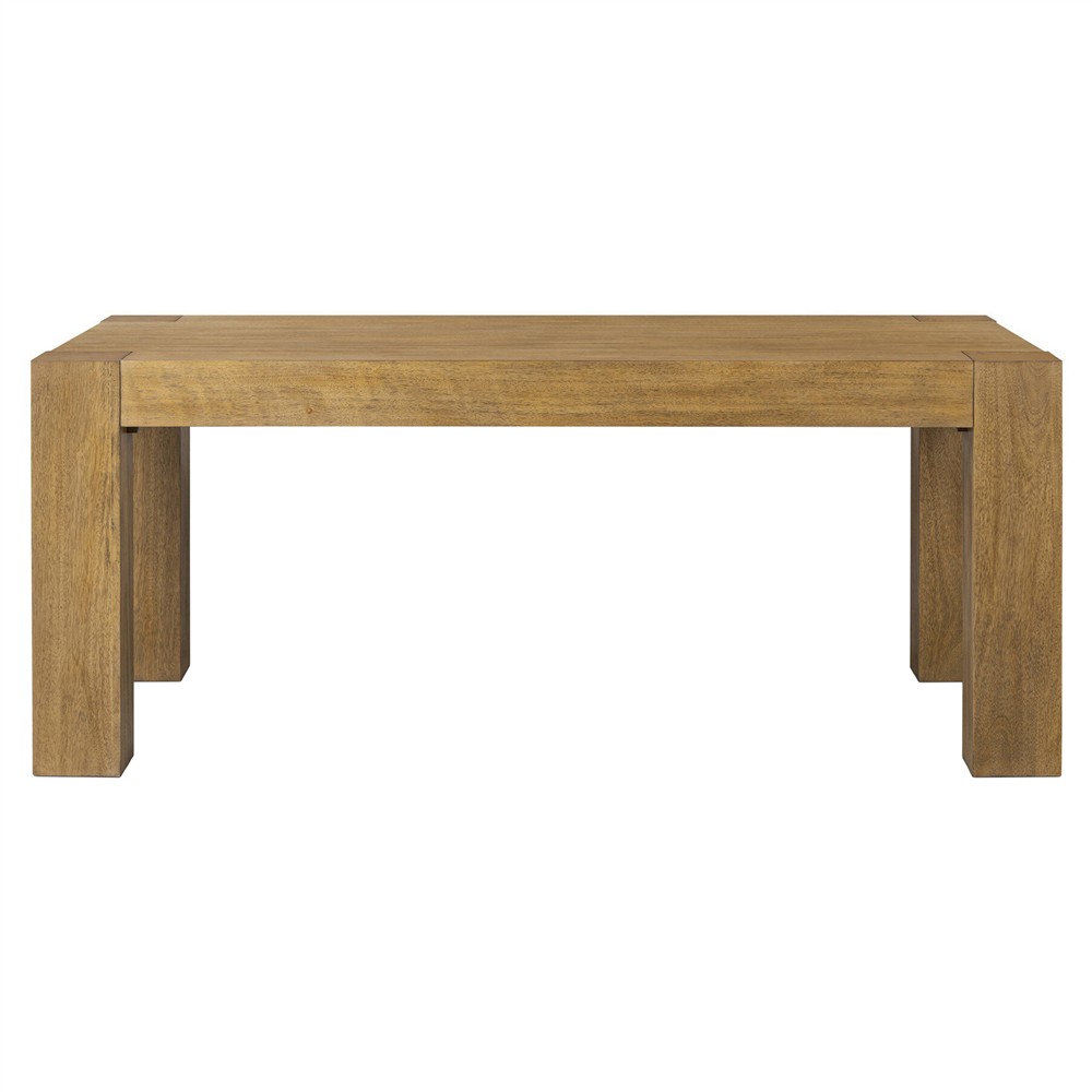 Kinsey Rustic Lodge Brown Wood Rectangular Dining Table - 72"|