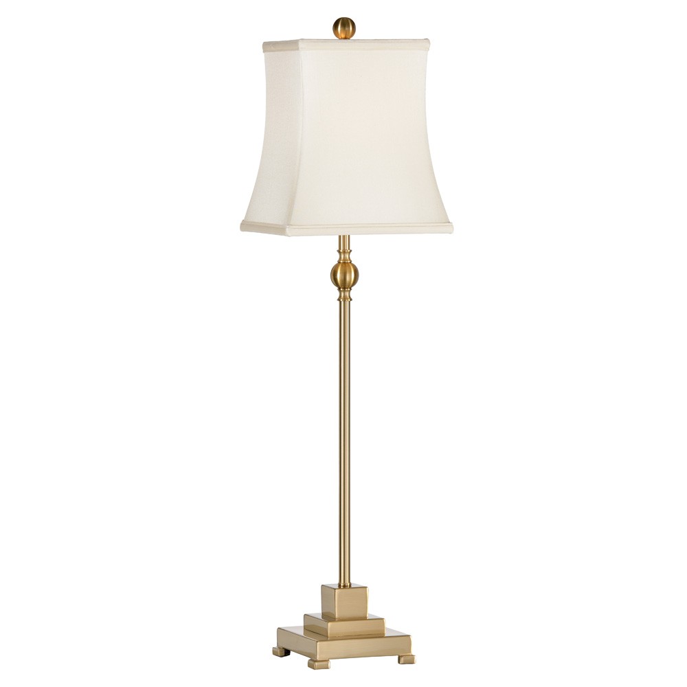 Kestrel Updated Traditional Gold Metal Buffet Table Lamp Extra