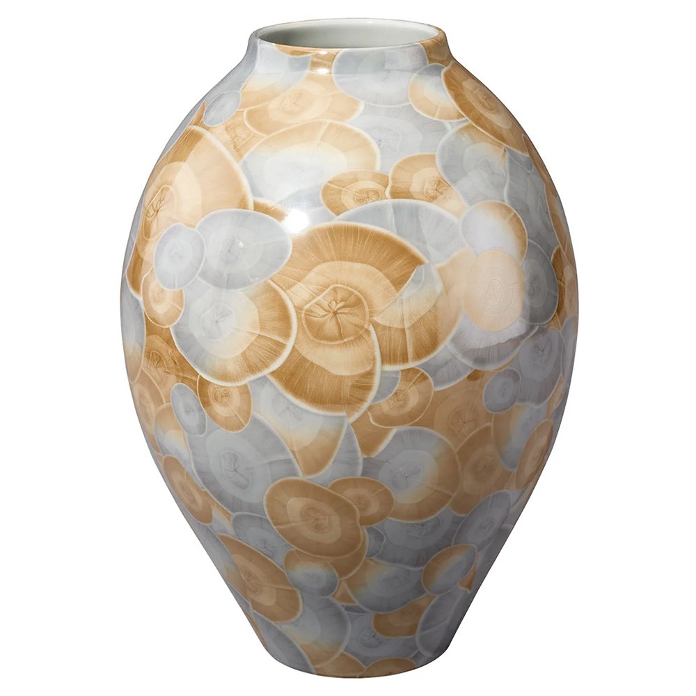 Pryce Coastal Beach Blue Glazed Ceramic Vase|