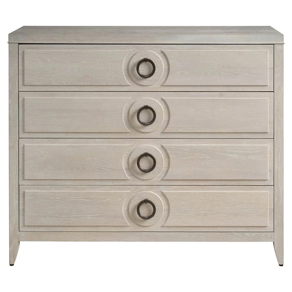 Eliza Modern Classic White Oak Wood Dresser|