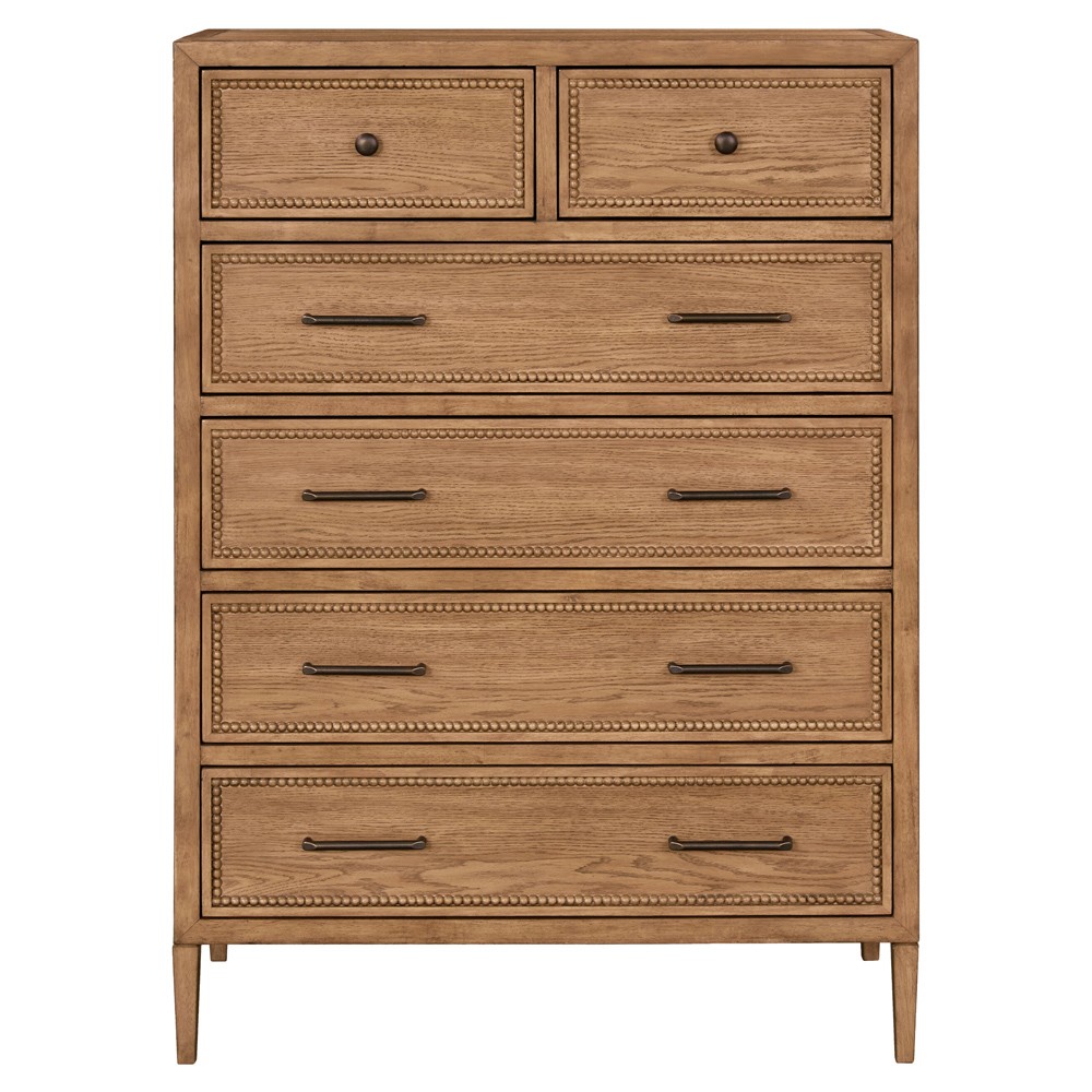 Anjana Coastal Beach Brown Oak Dresser|
