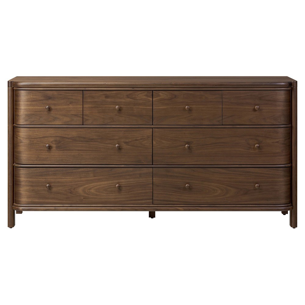 Agatha Dark Brown Walnut Dresser|