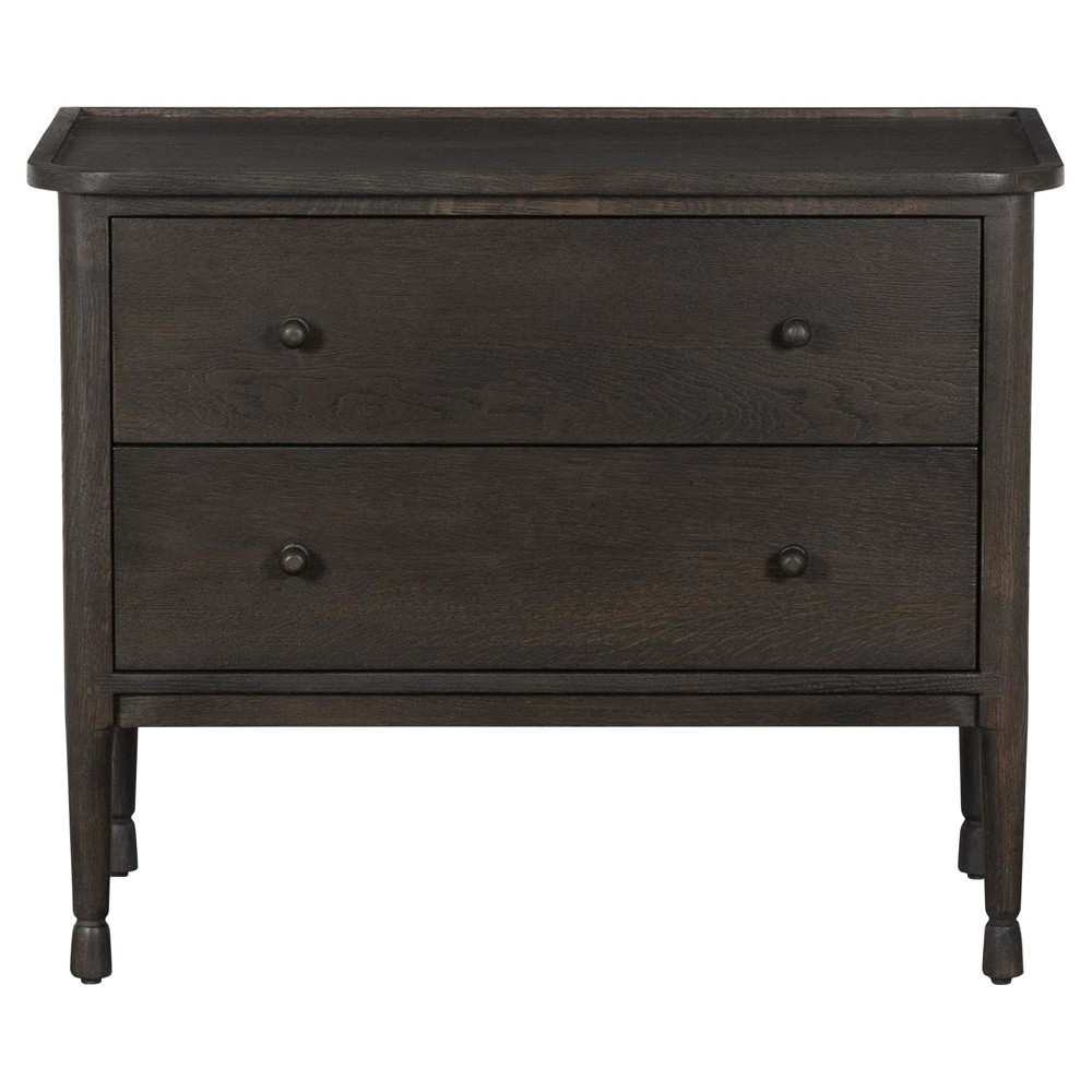 Franny Espresso Oak Nightstand|