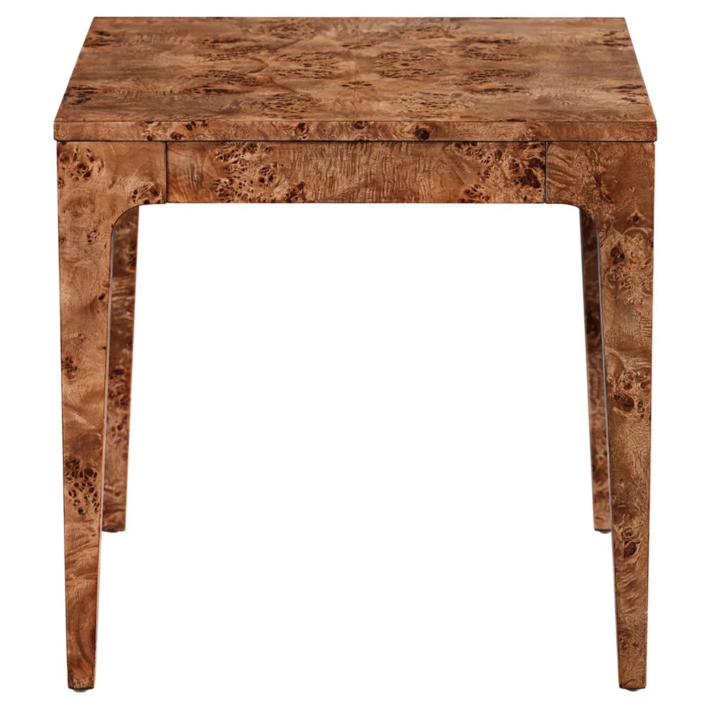Marlo Modern Classic Dark Burl Side Table|