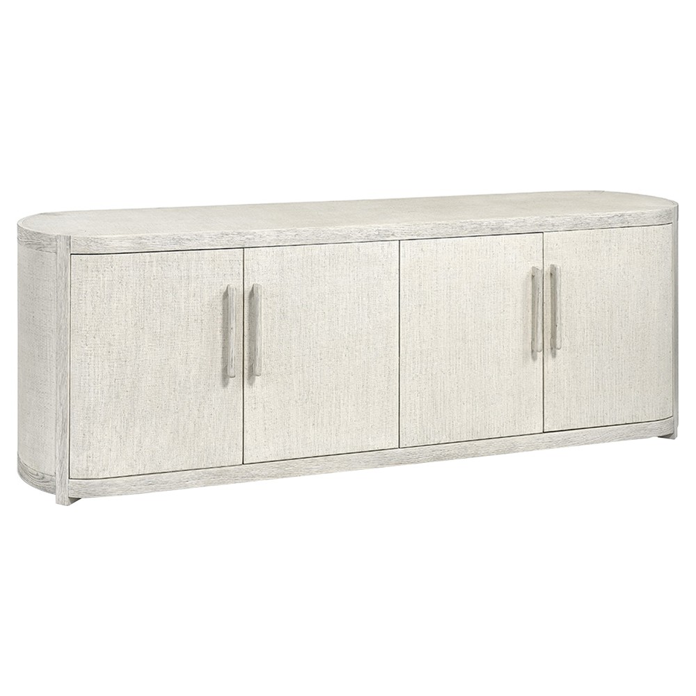 Palecek Astoria Modern Classic Whitewash Hardwood Sideboard Wide