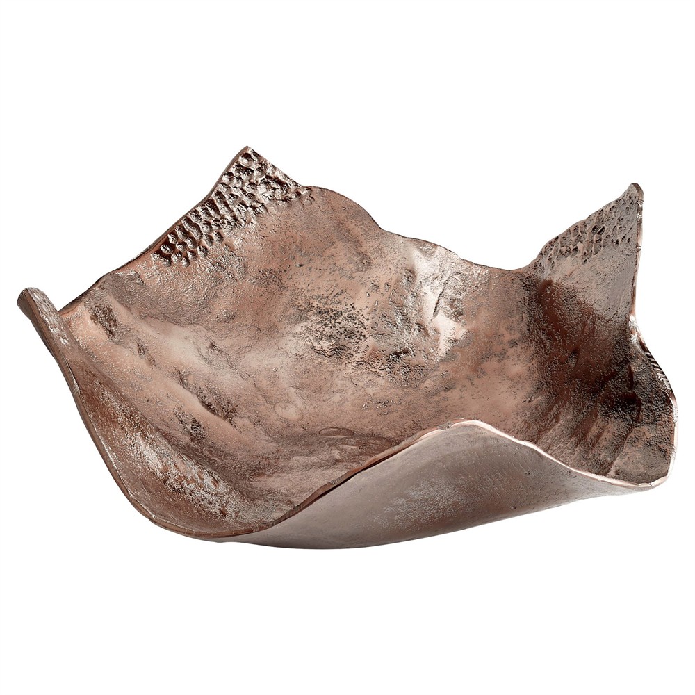 Cadell Modern Classic Bronze Aluminum Decorative Tray - Small|