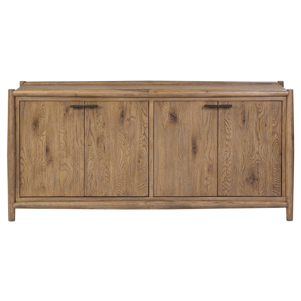 Genesis Updated Traditional Weathered Oak Media Cabinet - 64"|