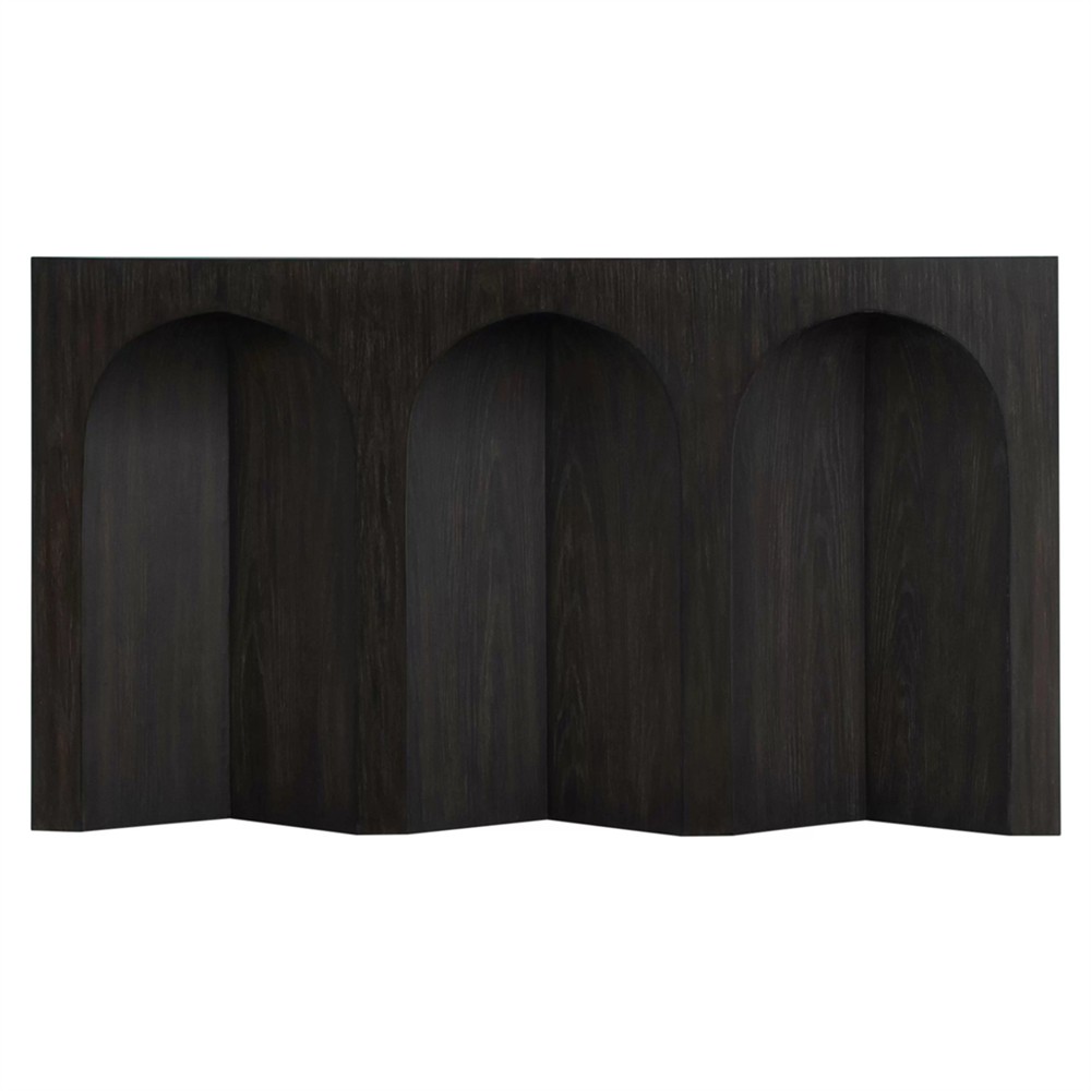 Arlee Modern Classic Black Oak Wood Console Table|