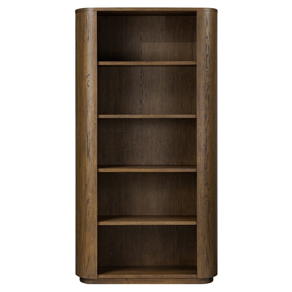 Mars Modern Classic Brown Oak Wood Bookcase|