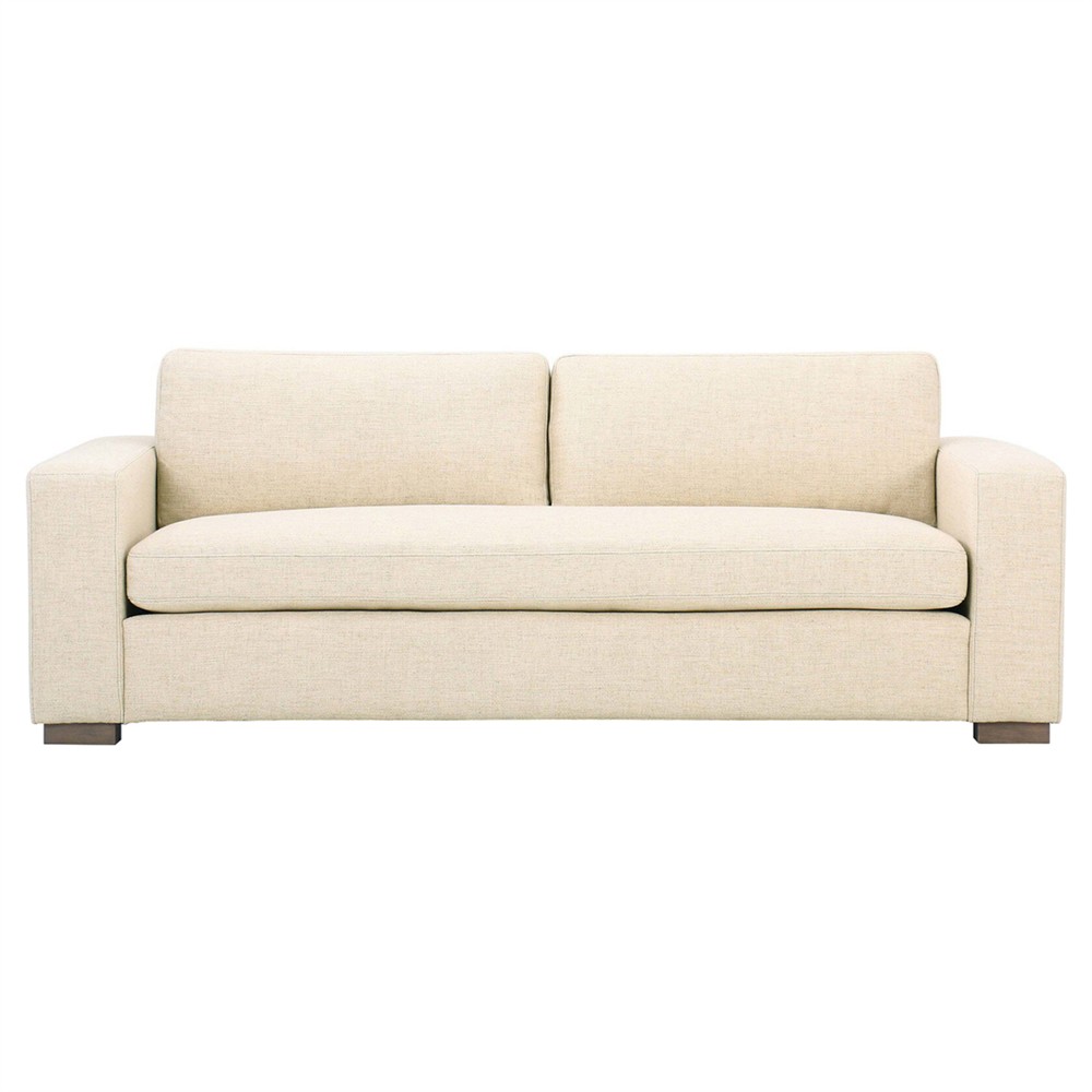 Samira Modern Classic Cream Performance Sofa - 86"|