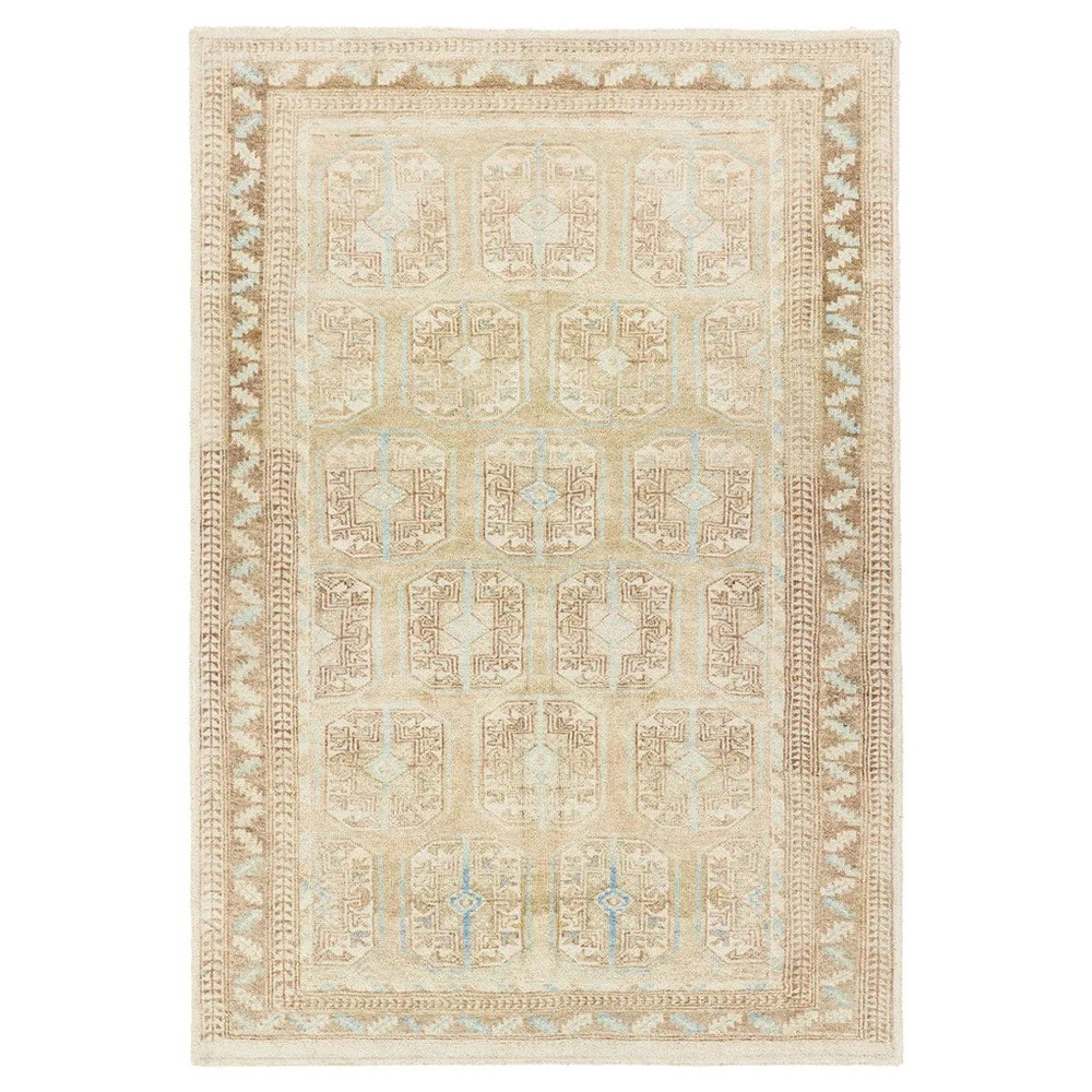 Caisan Updated Traditional Beige Oriental Patterned Rug - 5'x8'|