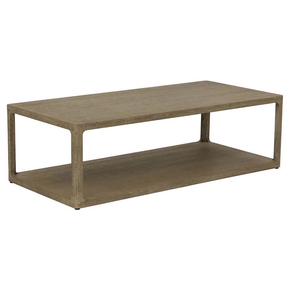 Miku Modern Classic Grey Oak Rectangular Coffee Table 51