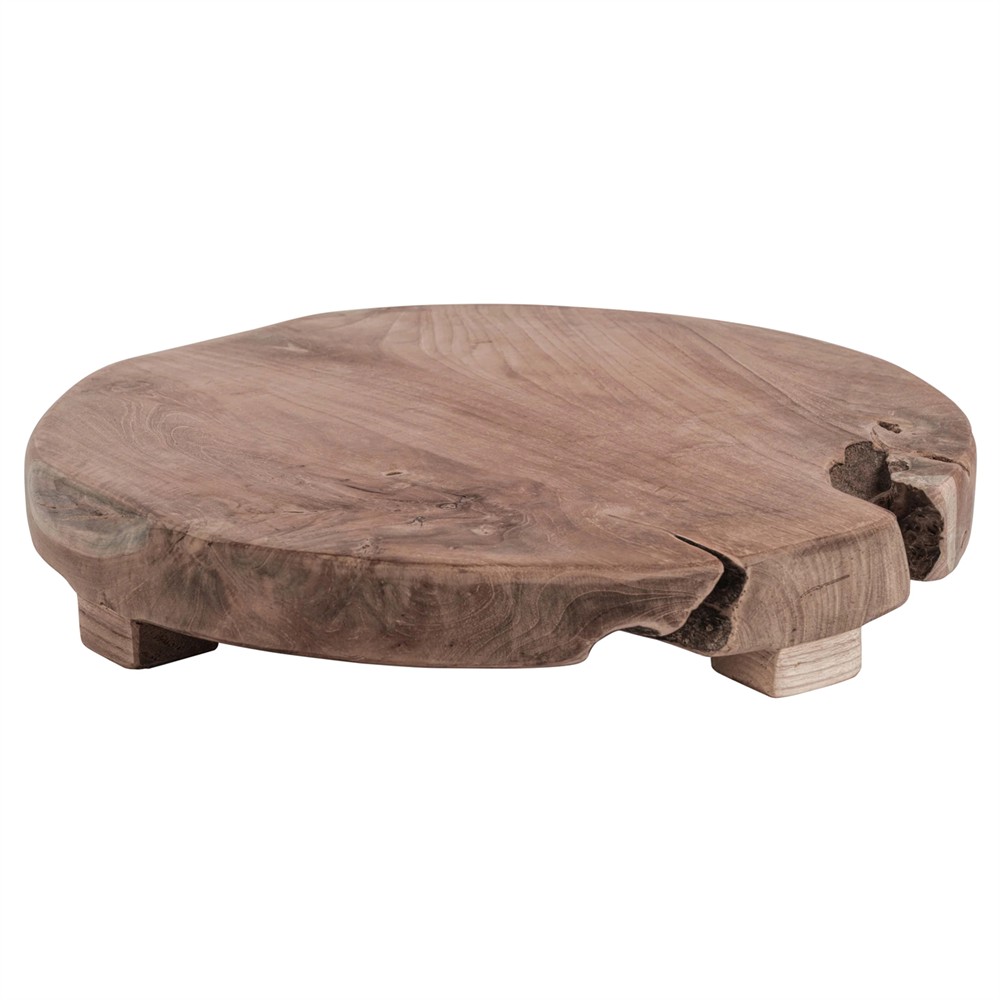 Pria Coastal Brown Teak Wood Charcuterie Board - Extra Large|