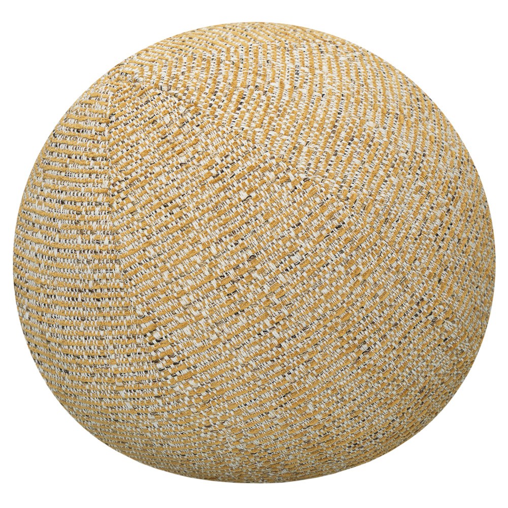 Chris Coastal Beach Gold Round Performance Throw Pillow - 12x20|