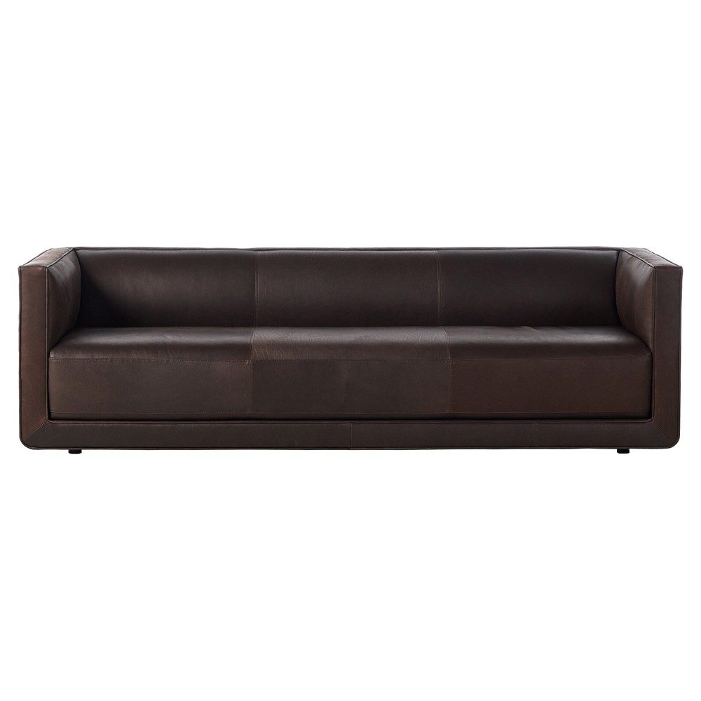 Miko Modern Classic Heirloom Cigar Leather Sofa - 95