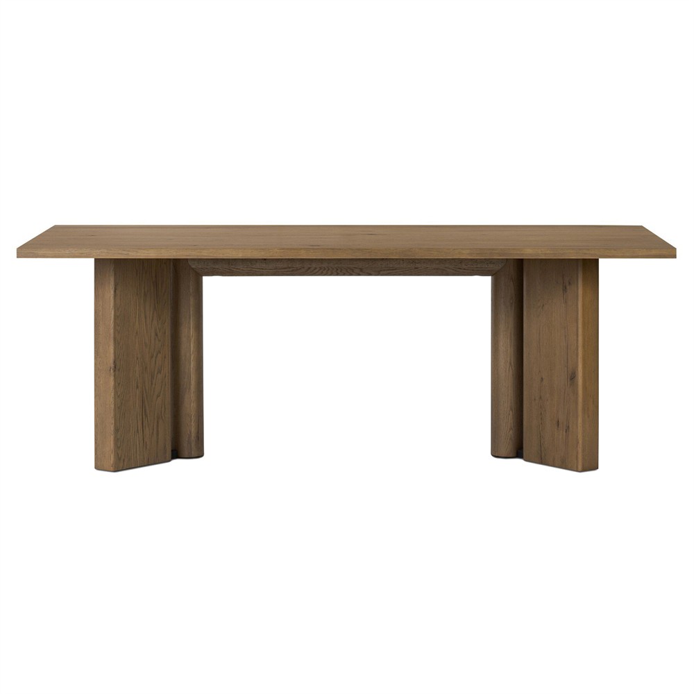 Jonathan Rustic Lodge Light Oak Rectangular Dining Table - 84"|