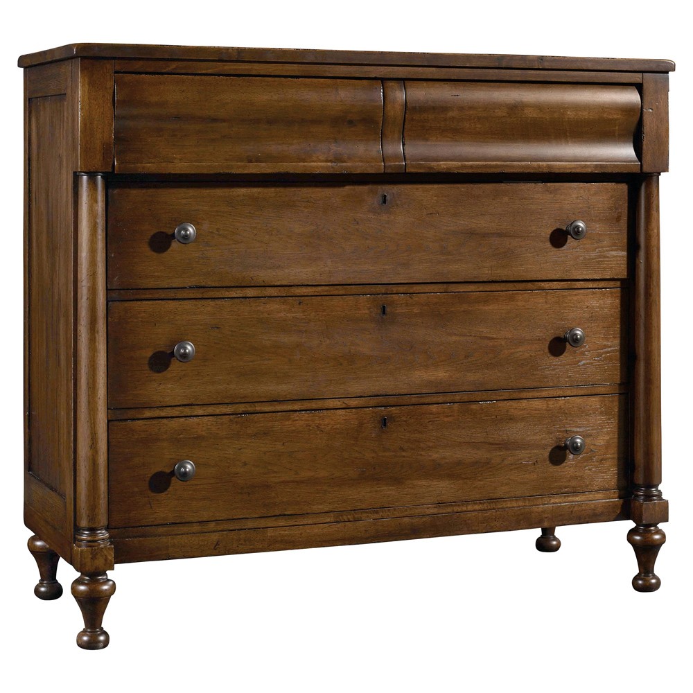 Alban Updated Traditional Brown Wood Dresser|