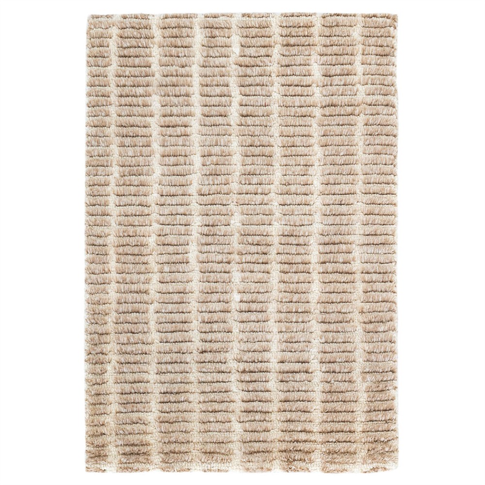 Ayla Modern Classic Brown Wool Textured Solid Rug - 5'x8'|