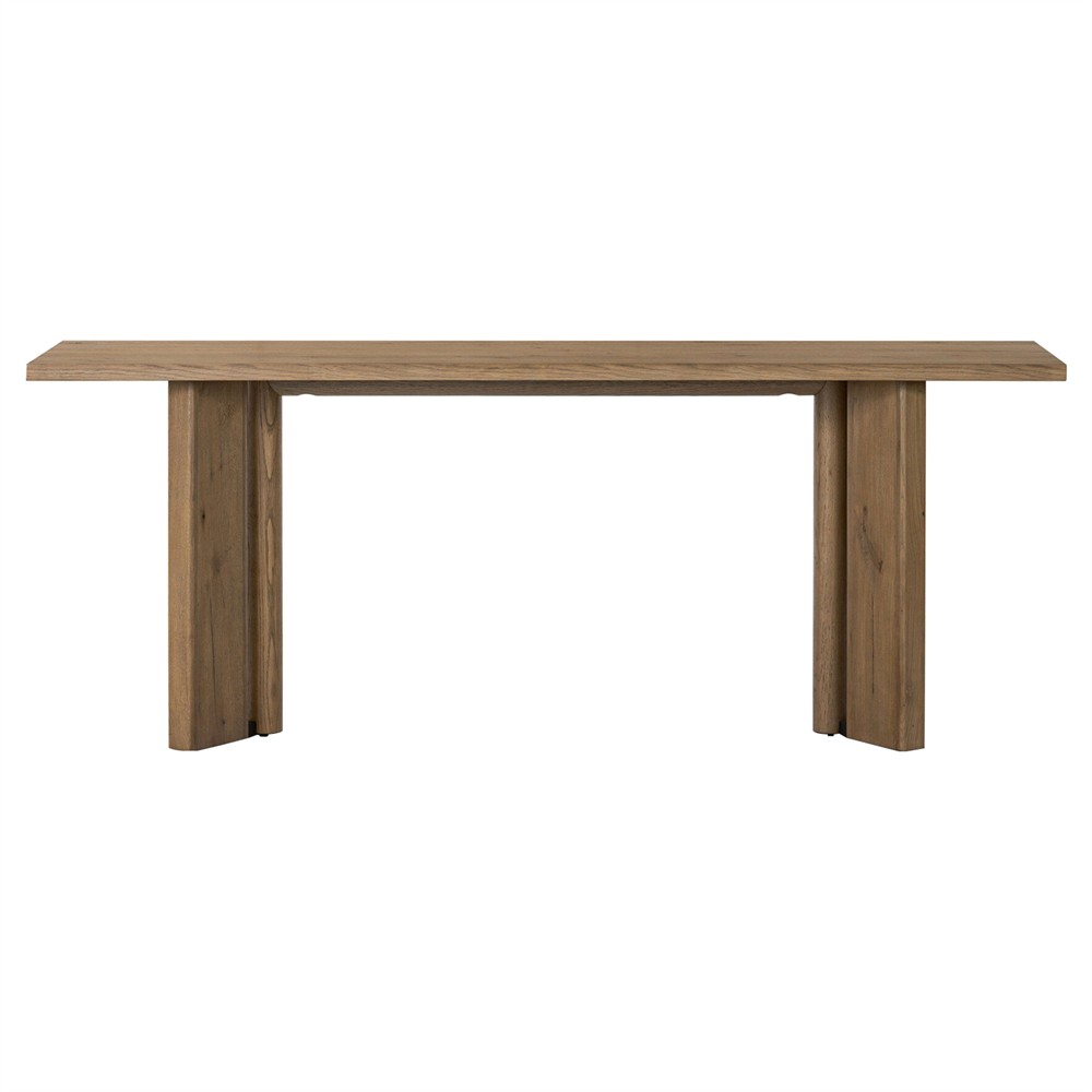 Jonathan Rustic Lodge Light Oak Rectangular Console Table|