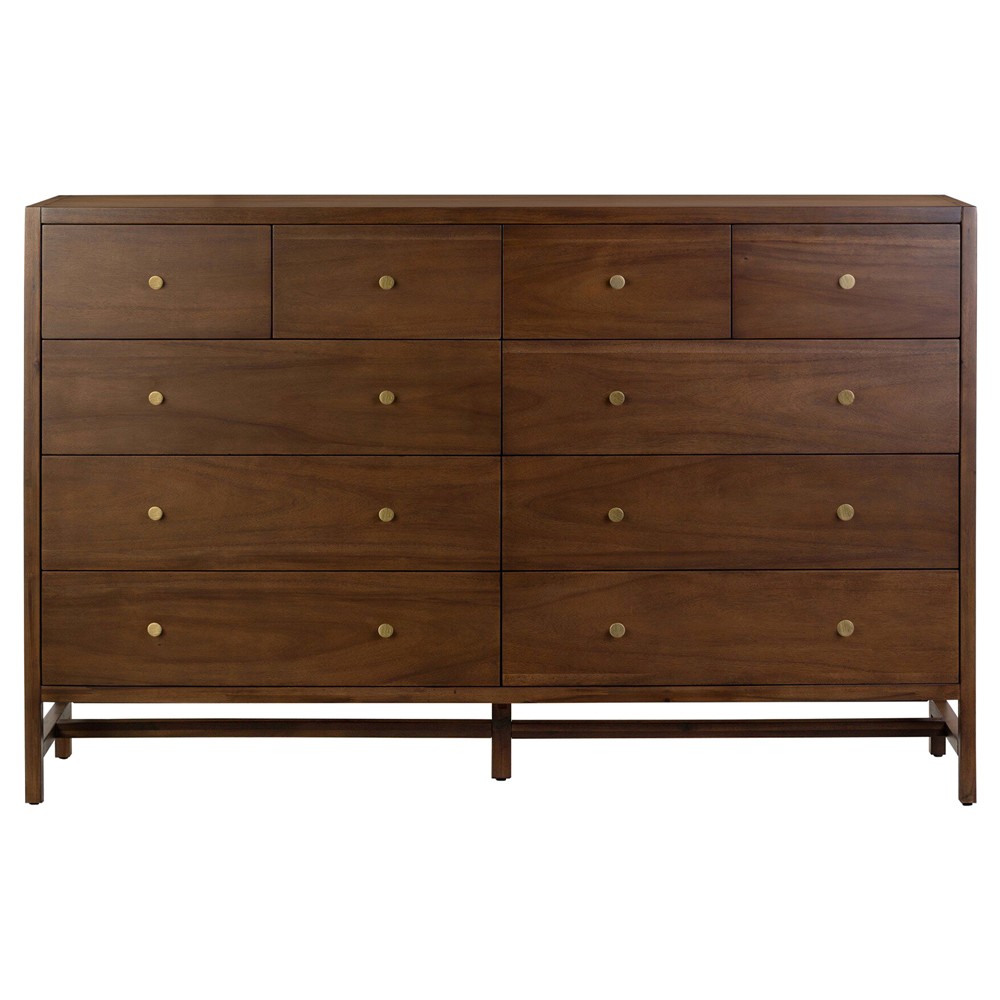 Timmy Rustic Lodge Brown Acacia Double Dresser|