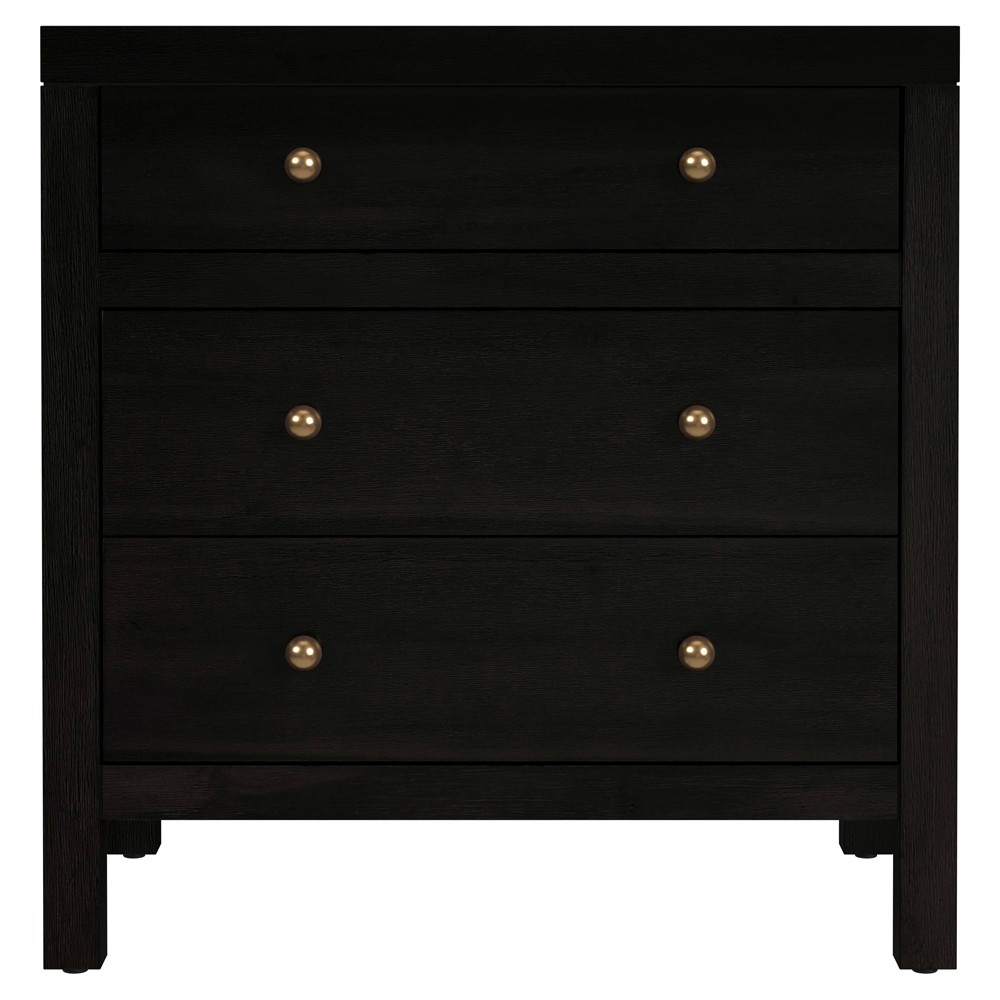 Shay Modern Classic Antique Coffee Acacia Wood Nightstand|