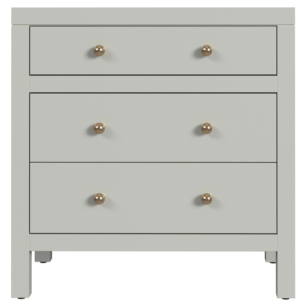 Shay Modern Classic Sage Green Acacia Wood Nightstand|