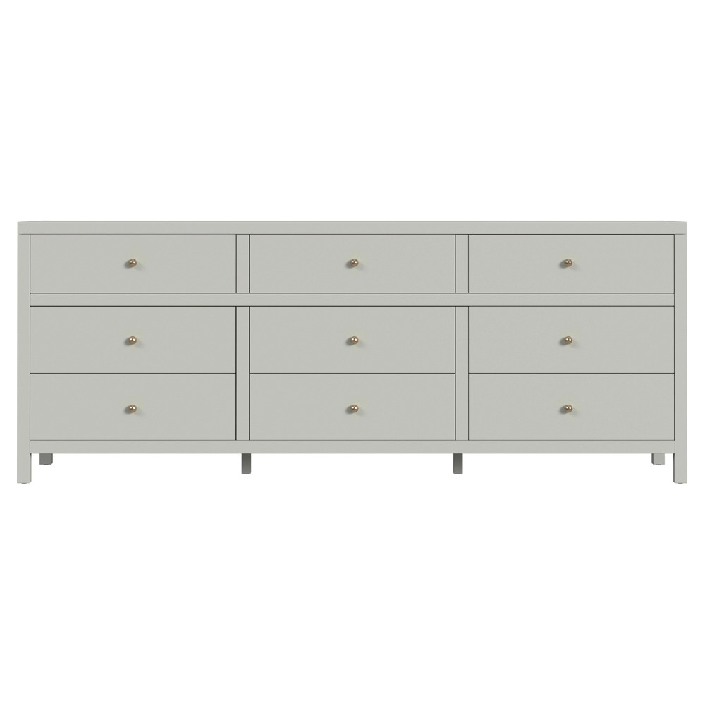 Shay Modern Classic Sage Green Acacia Wood Dresser|