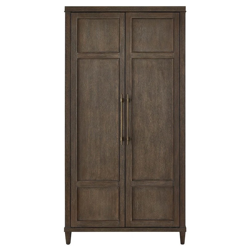 Shara Modern Classic Brown Oak Armoire|