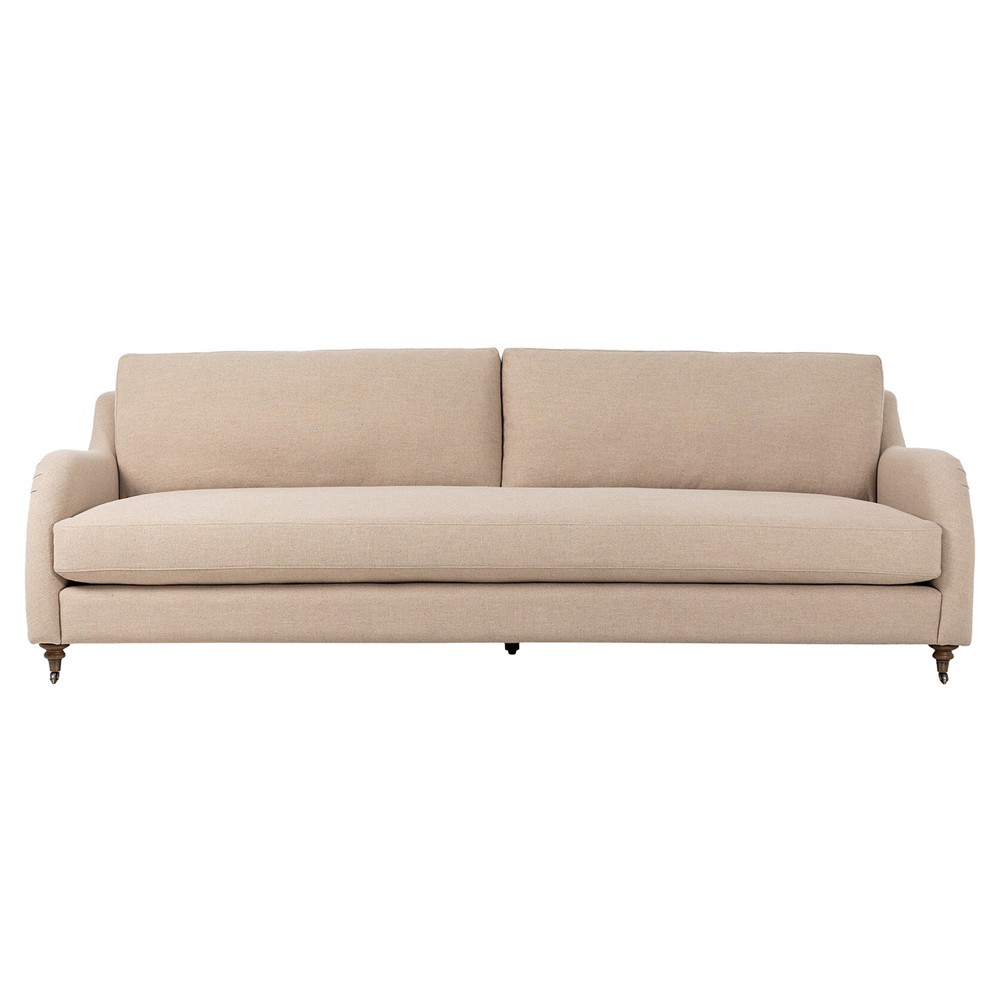 Lynne Antwerp Taupe Performance Sofa - 96