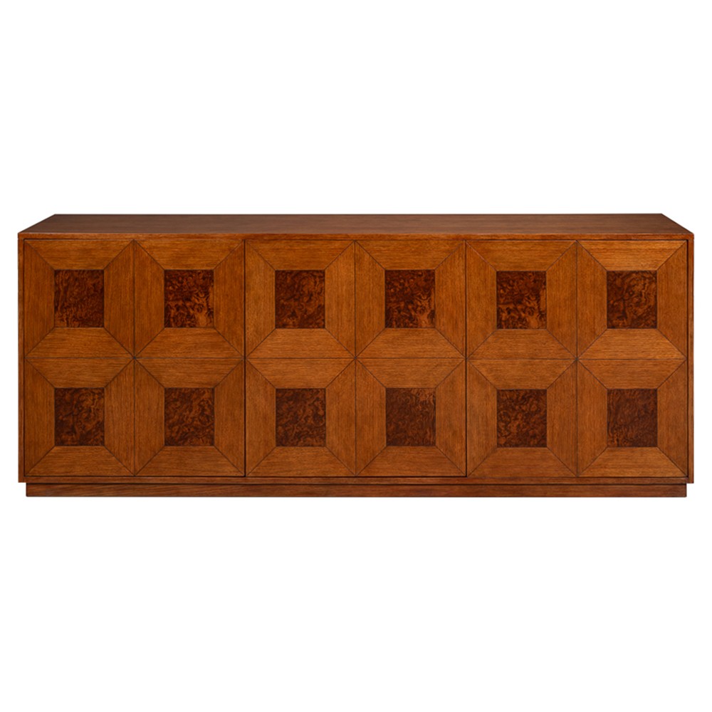 Lyla French Country Brown Wood Credenza|