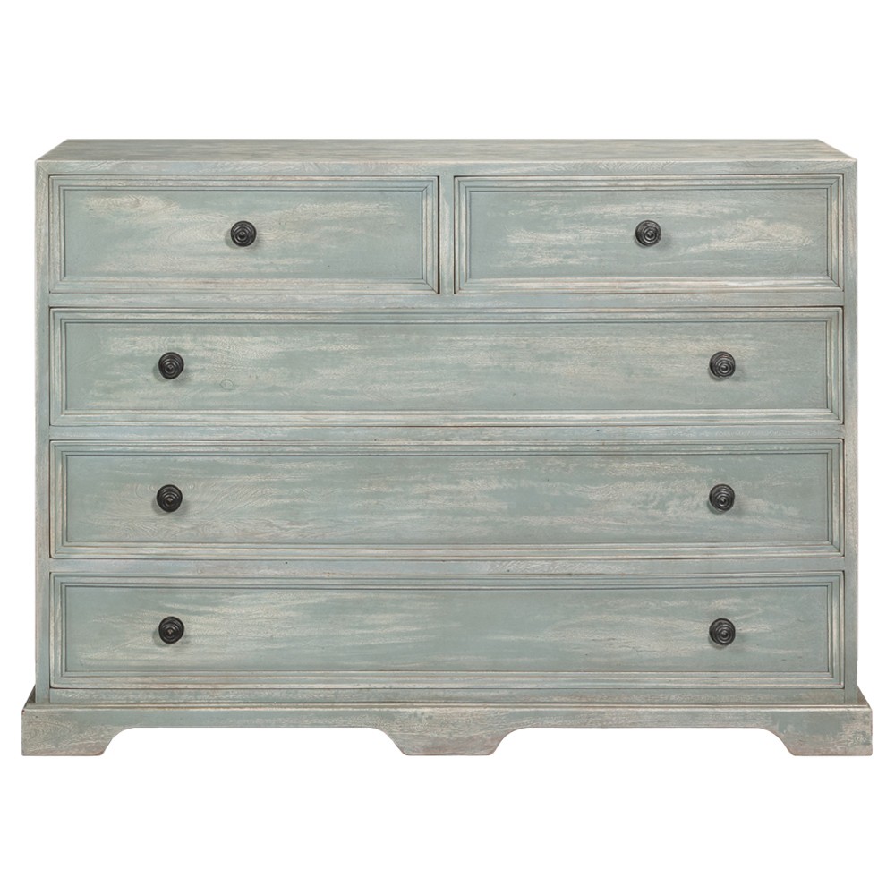 Austin French Country Blue Acacia Wood Dresser