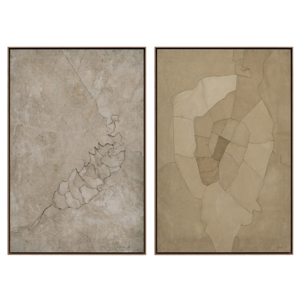 Pinecorn II Diptych Mixed Media|