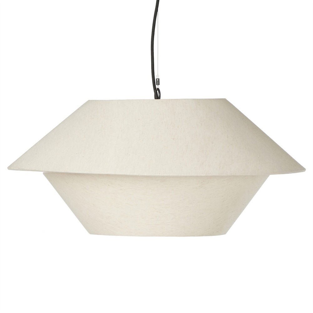 Mccarthy Modern Classic Beige Linen Shade Single Pendant|