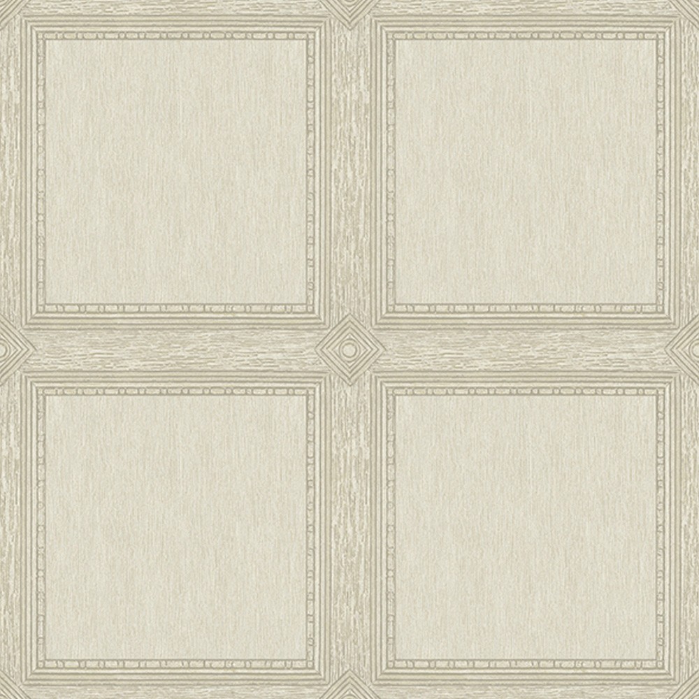 Moorland Ivory Wood Panel Wallpaper | Kathy Kuo Home