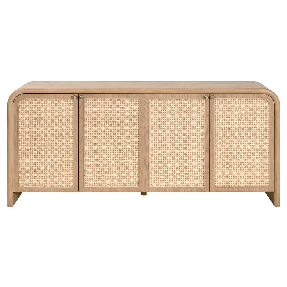 Jameel Coastal Beach Natural Oak Sideboard|
